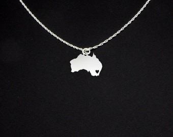 Australia Necklace - Australia Jewelry - Australia Gift