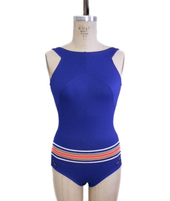 Vintage 1960s Jantzen Swimsuit One Piece Bathing Suit 