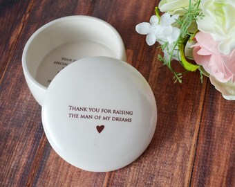 SHIPS FAST - Unique Mother of the Groom Gift or Birthday Gift - Keepsake Box - Thank you for raising the man of my dreams - With Gift Box