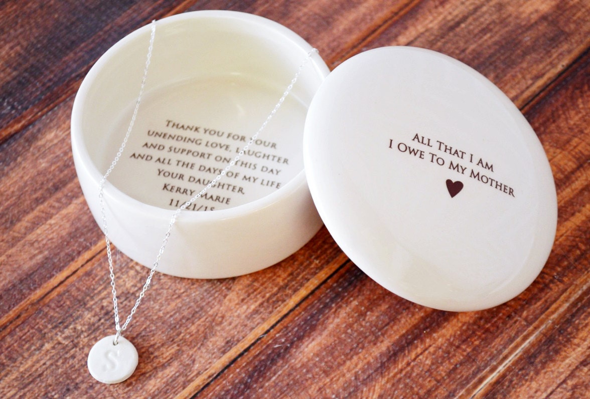 Unique Mother of the Bride Gift Keepsake Box with