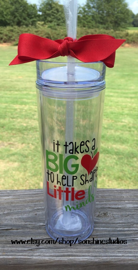 Takes A Big Heart Teacher Tumbler Available In Skinny 8846