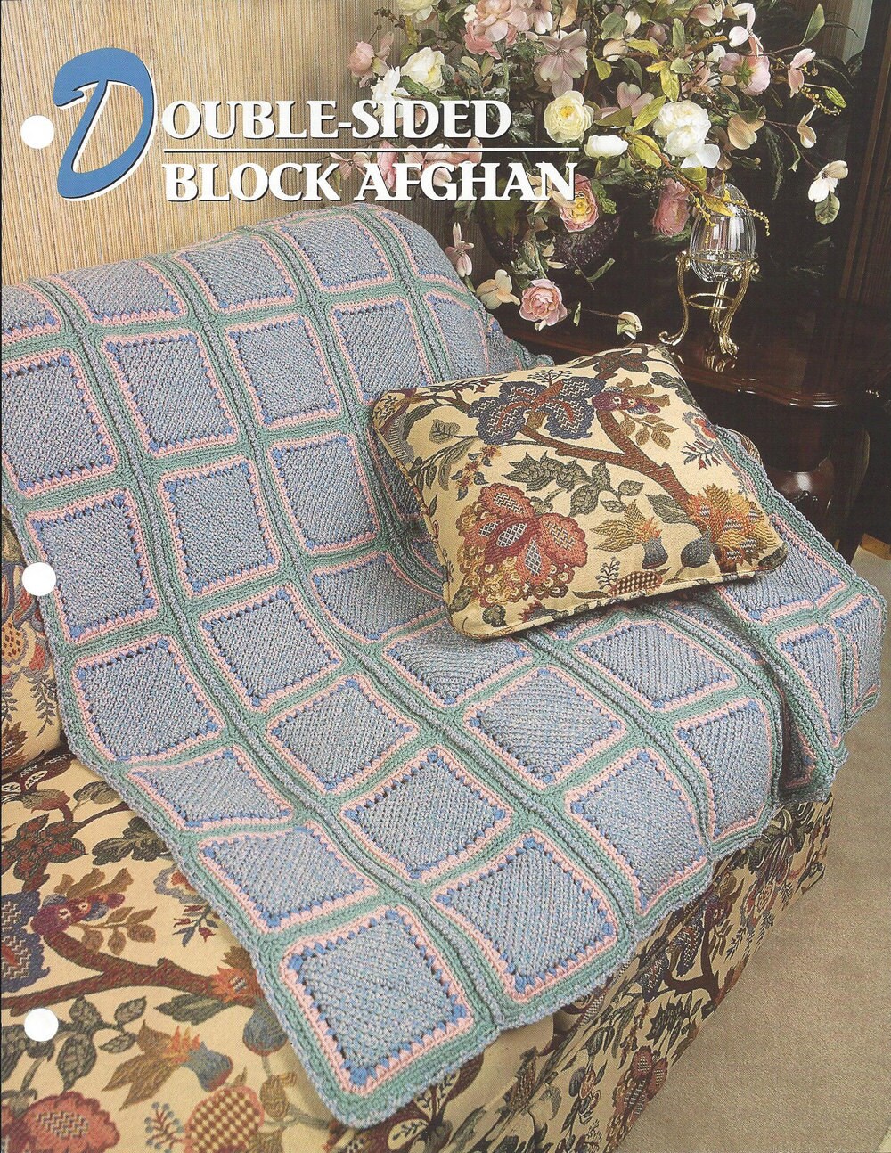 DoubleSided Block Afghan Pattern Annie's Crochet Quilt