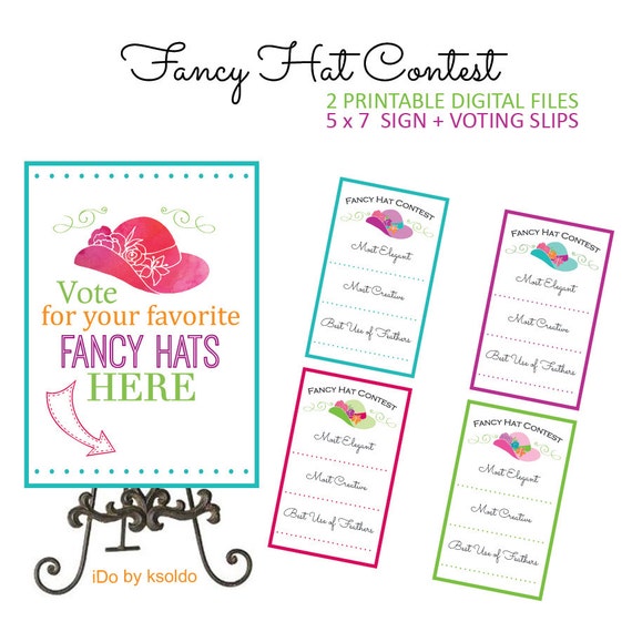 Items similar to Fancy Hat Contest Derby Hat Hat Contest