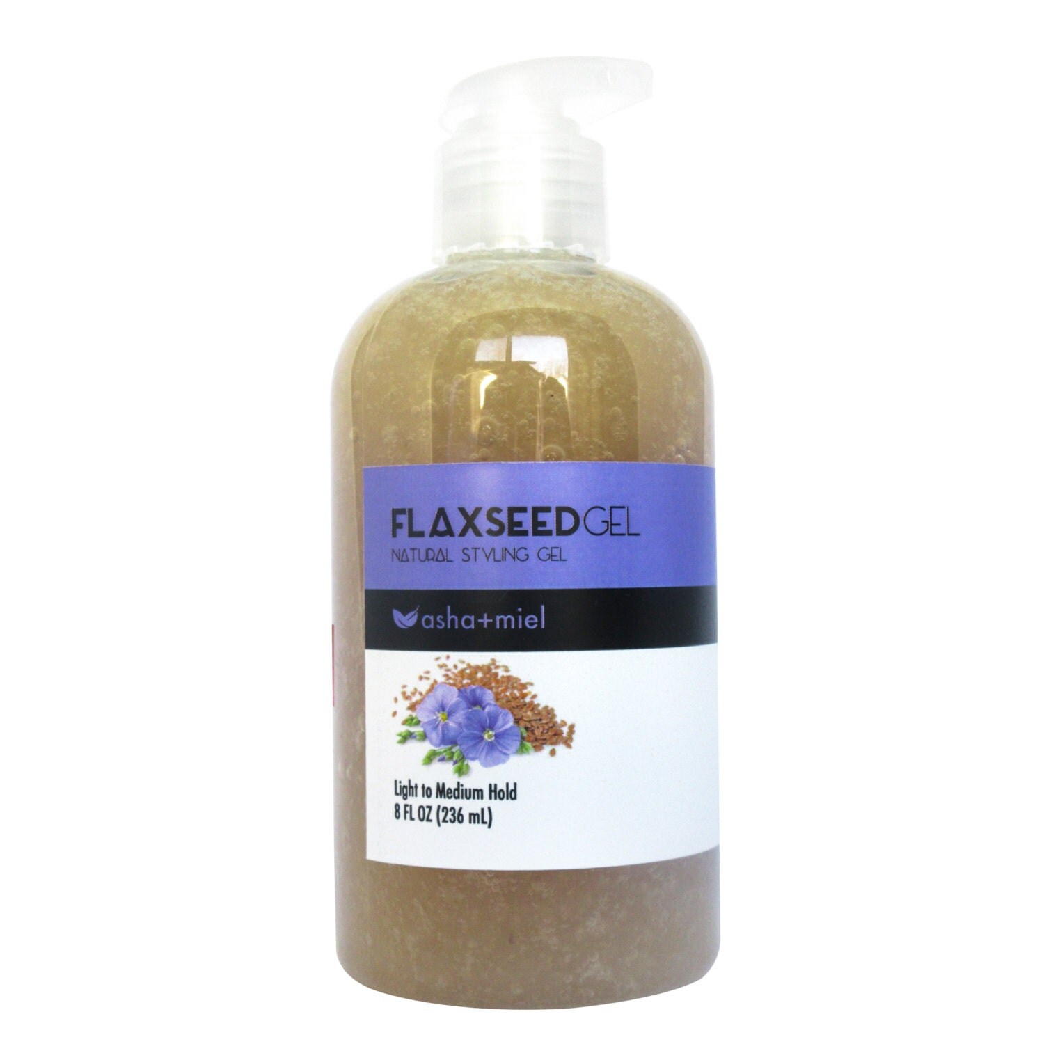 Flaxseed Hair Gel Natural Light to medium Hold 8 ounces