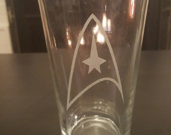 Star Trek Pint Glass--Made to order