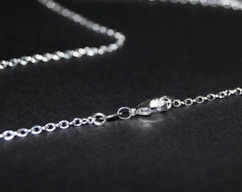 Sterling Silver Chain - 32 inch necklace - Solid Sterling Silver Necklace - You Select Size - 32 34 36 38 40 42 44 46 50 60 inch -