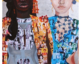 Giclee Art Print of original oil painting titled Iconic History Women