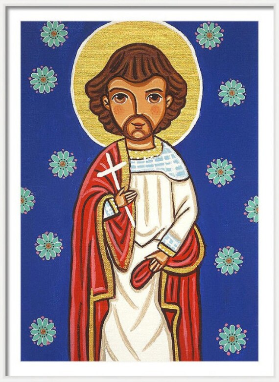 St Benjamin print Saint Benjamin print First communion gift