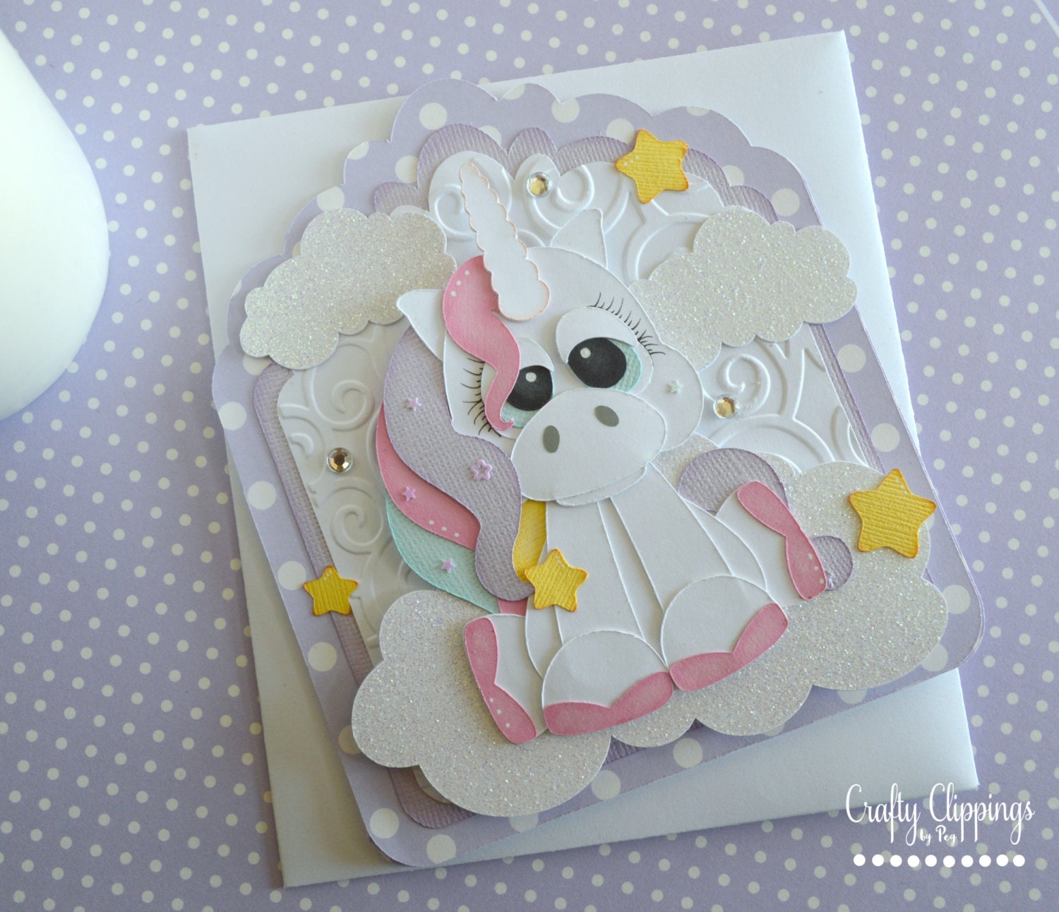 unicorn card unicorn gift unicorn birthday card handmade