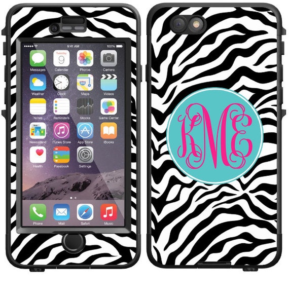 Monogrammed Lifeproof® Phone Case Decal by TheGiftingSpot on Etsy