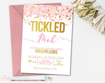 Tickled Pink Shower Invitations 5