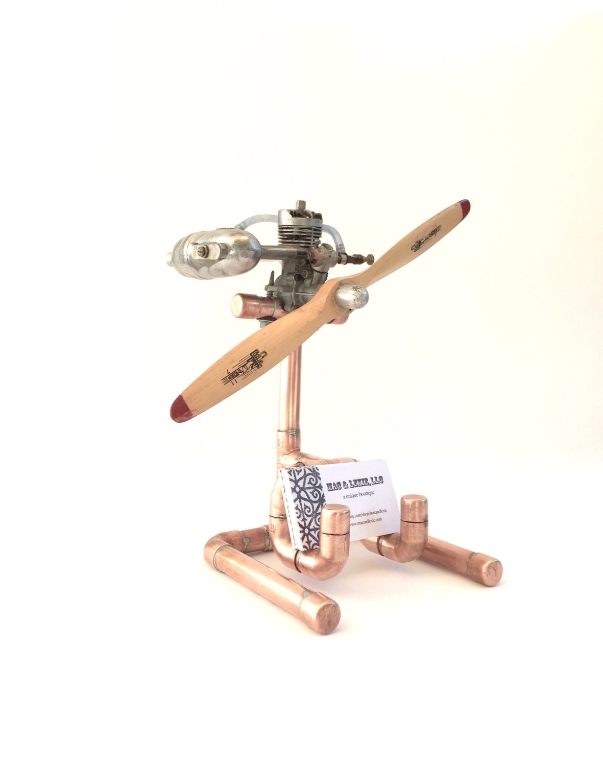 Aviation Enthusiast Business Card Holder Airplane Decor