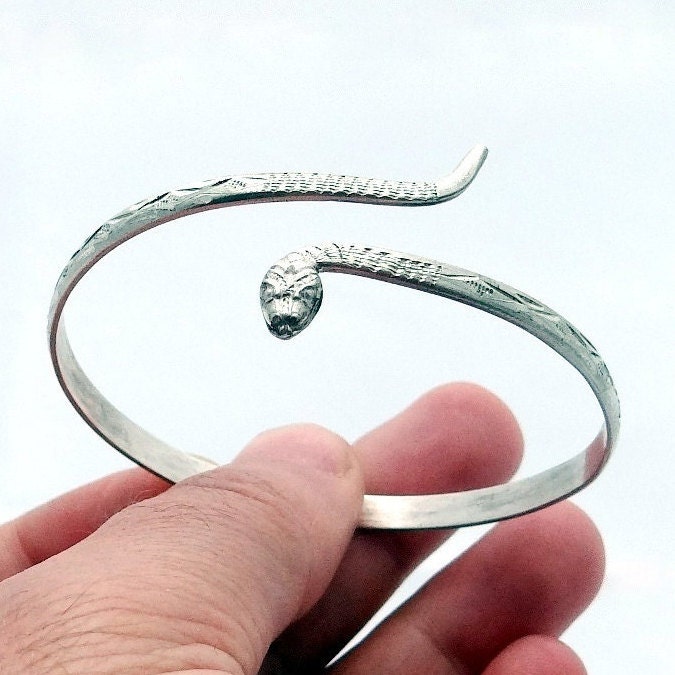 Snake Bracelet Silver Snake Bracelets Snake Wrap Bracelet