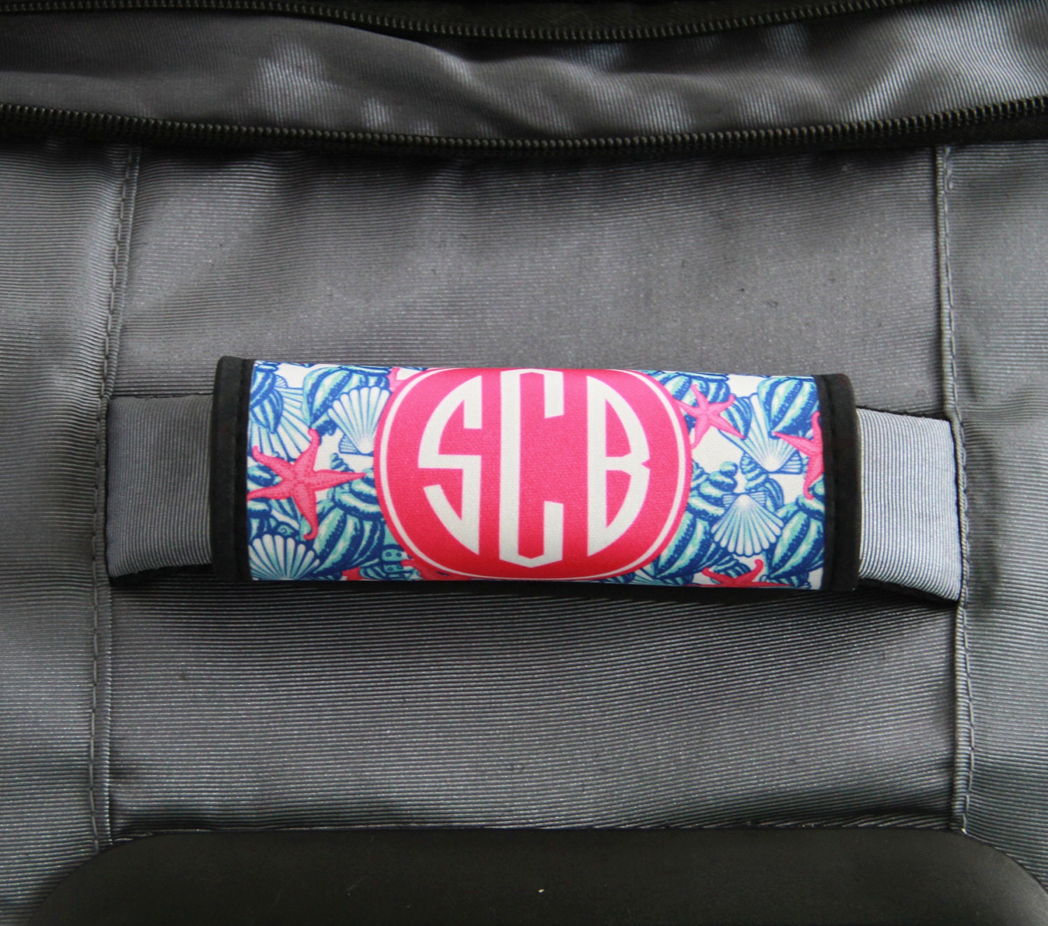 Custom Luggage Handle Wrap Monogram Luggage Wrap Suitcase