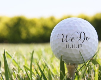 SHIPS FAST, Personalized Golf Balls, Custom Wedding Golf Balls, Golf Photo Prop, Golf Themed Wedding Gift, Wedding Favors, Golf Decor - S10
