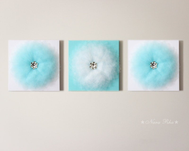 Aqua Wall Decor nursery art nursery decor wall decor baby room decor baby Aqua Wall Decor nursery art nursery decor wall decor baby room decor baby