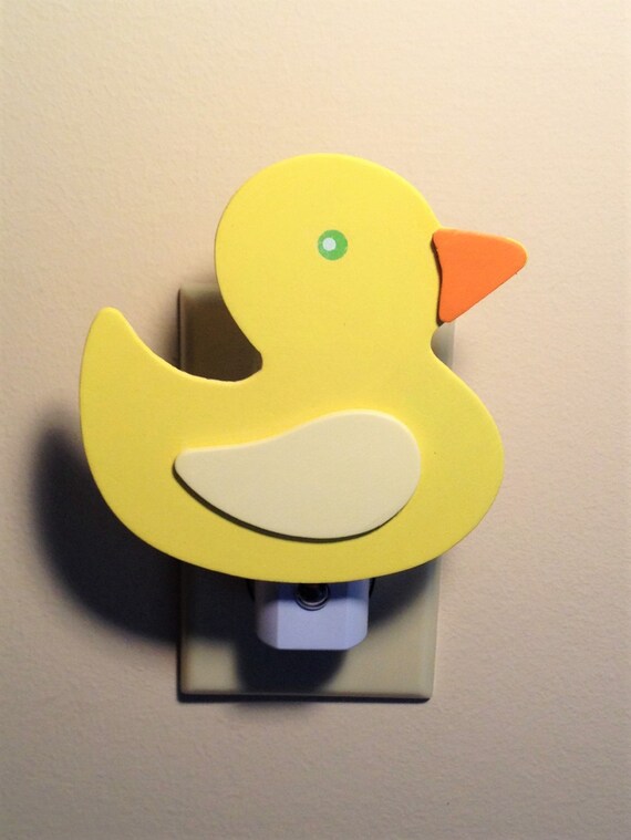 Items similar to Rubber Ducky Night Light Yellow Duck Decor Childrens
