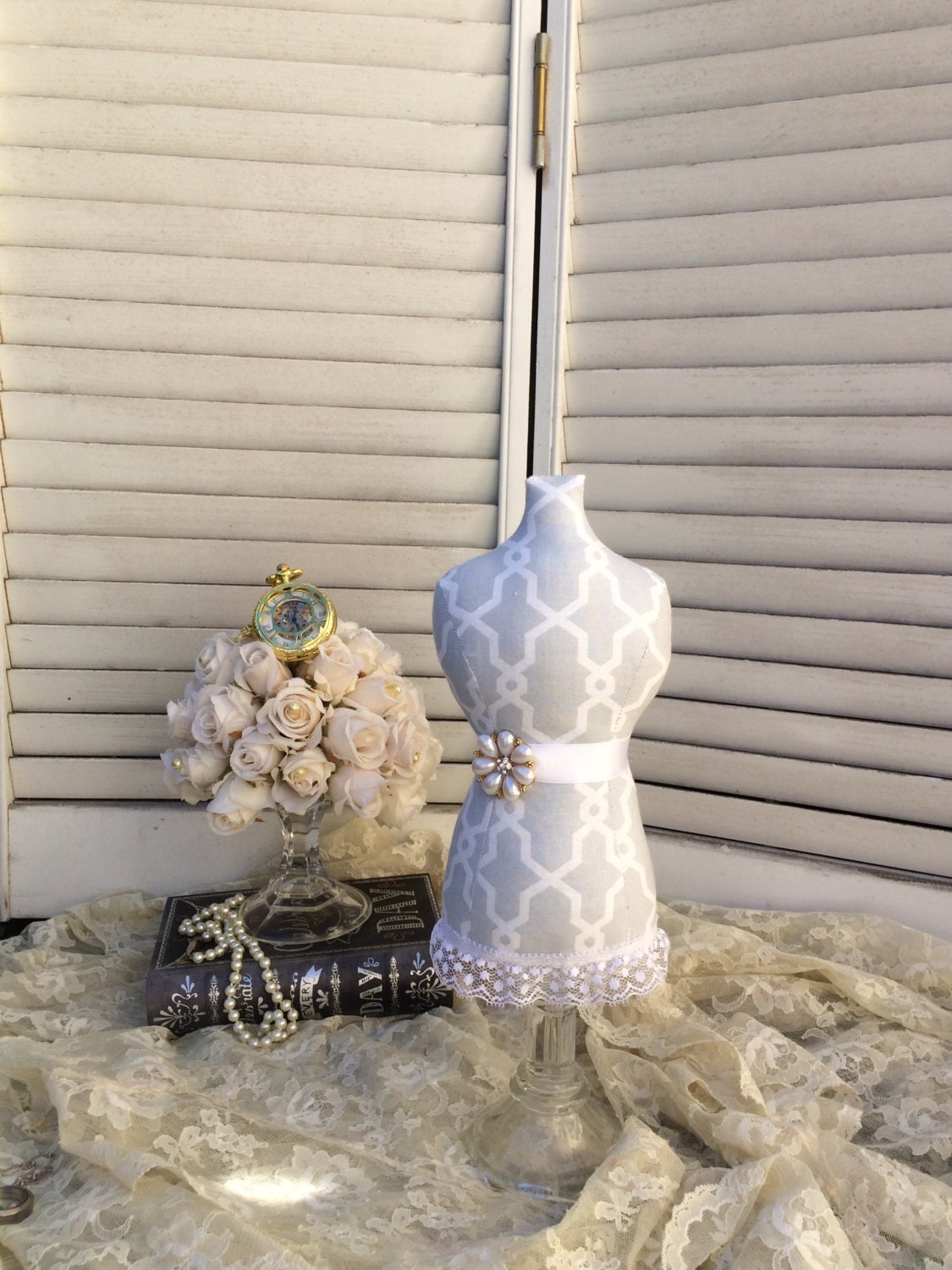 Necklace Holder Mannequin Dress Form Jewelry by BrightSpotDecor