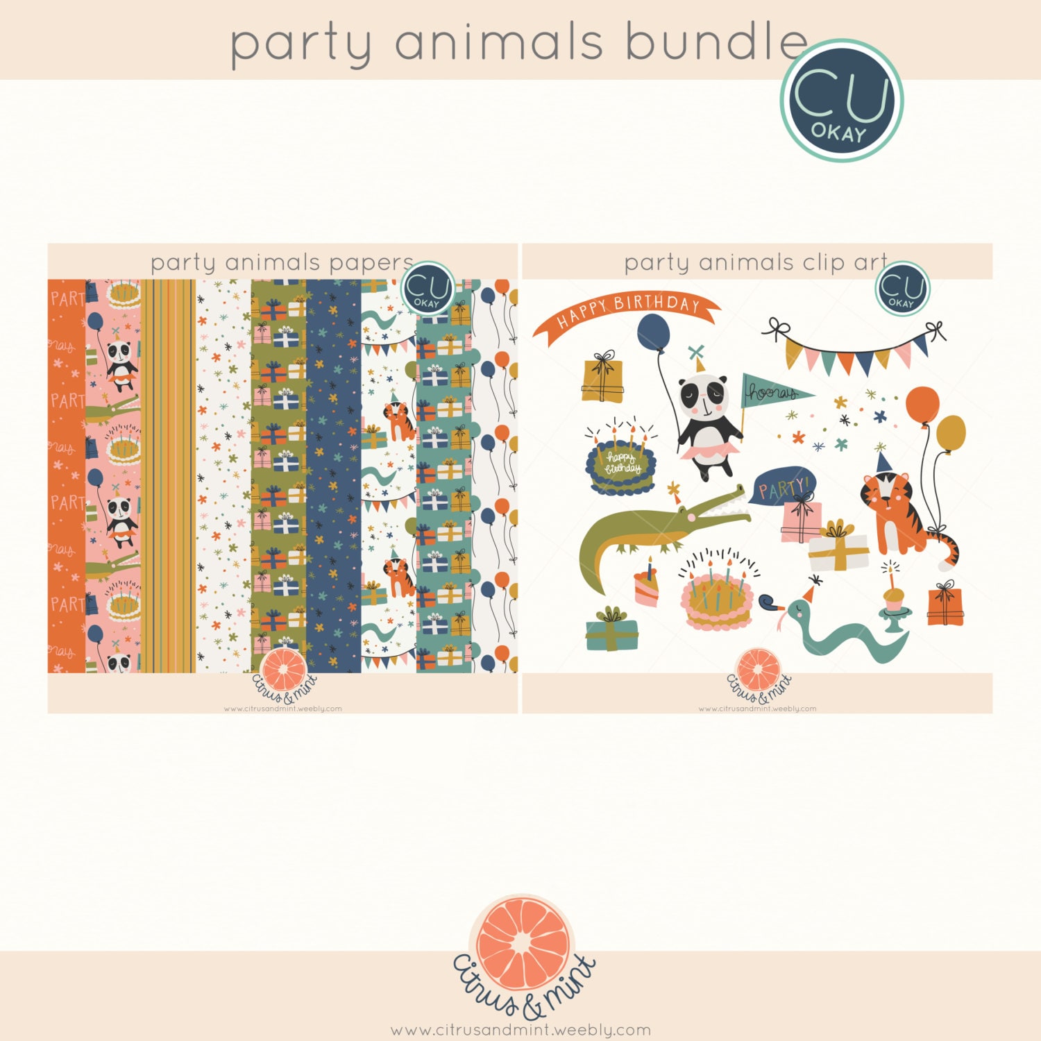 clipart party animals - photo #28