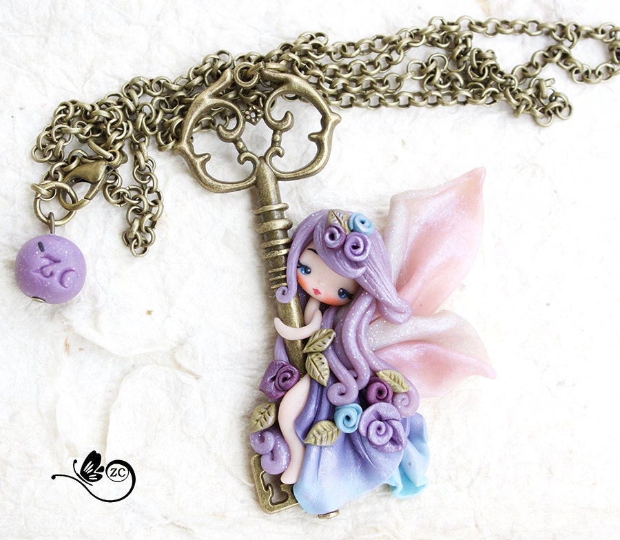 Polymer Clay Necklace Fairy Clay Fimo Zingara Creativa