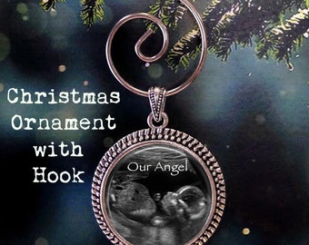 Baby Loss SONOGRAM Christmas Ornament - ULTRASOUND Christmas Ornament - Miscarriage Christmas Ornament - Baby Memorial Ornament