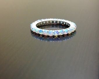 eternity opal engagement band opal eternity band opal wedding band eternity opal band sterling silver opal band opal silver band - Opal Wedding Ring eternity opal engagement band opal eternity band opal wedding band eternity opal band sterling silver opal band opal silver band - Opal Wedding Ring