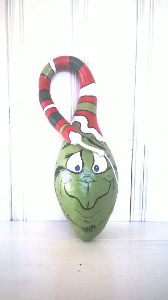 LARGE Grinch Gourd Inspired by Dr. Suess 's The Grinch Who