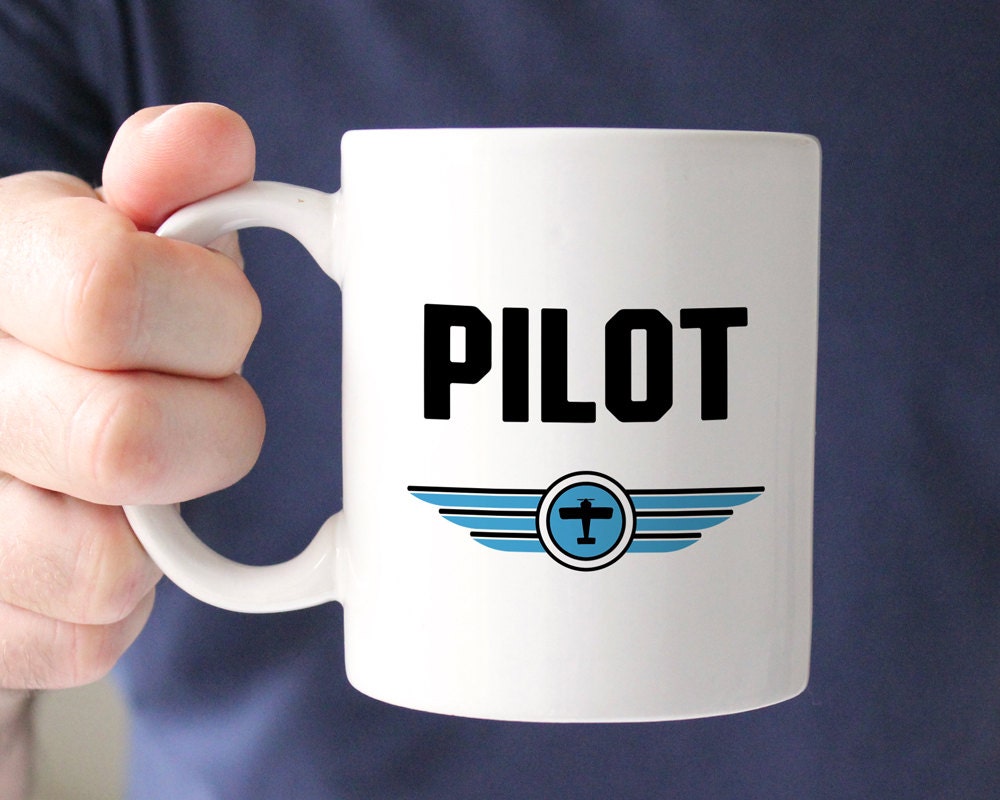 Pilot Coffee Mug Aviation Coffee Mug Gifts for by AddisonandLake