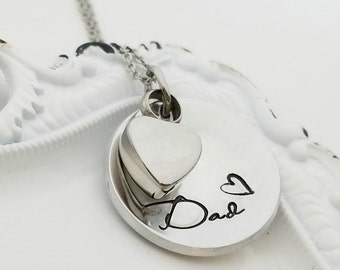 Domed Cremation Urn Necklace - Cremation Jewelry - Memorial - Loss of Loved One - Family Member Loss - Memorial Jewelry - Memorial Necklace