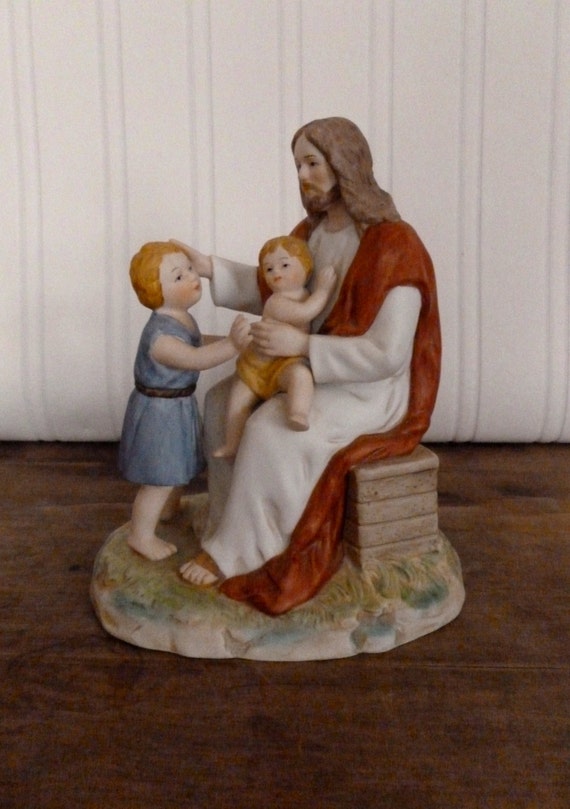 Jesus Loves the Little Children Figurine 1996 Home Interiors