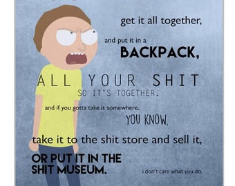 Rick and Morty - Get Your Sh*t Together Greeting Card