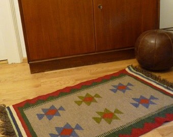 Vintage KILIM rug hand-woven 110 x 62 cm Kilim 60s 70s SALE
