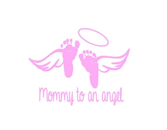 Download Mother of an Angel Footprint Decal Memorial Decal Angel