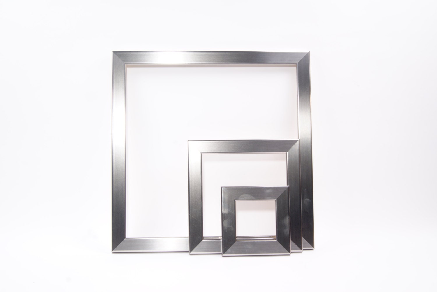 STAINLESS STEEL Square Picture Frames From 4x4 5x5 8X8
