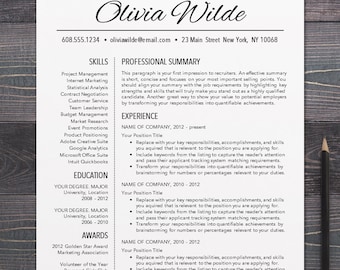 Professional resume design service