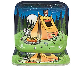 1/ Camp Adventure is out There Dinner plates / Tableware
