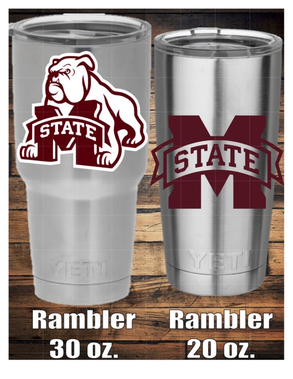 Mississippi State Yeti Decal by TheCraftyAggie on Etsy