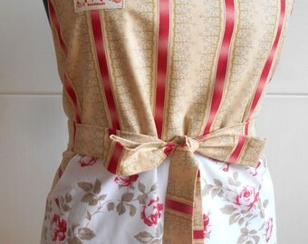 Beautiful Handmade full apron dress for kitchen, Womens Apron