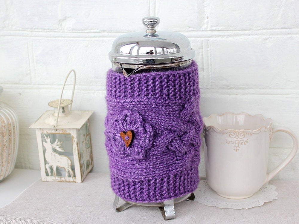 French Press Coffee Tea Pot Cozy Warmer Valentine's Day