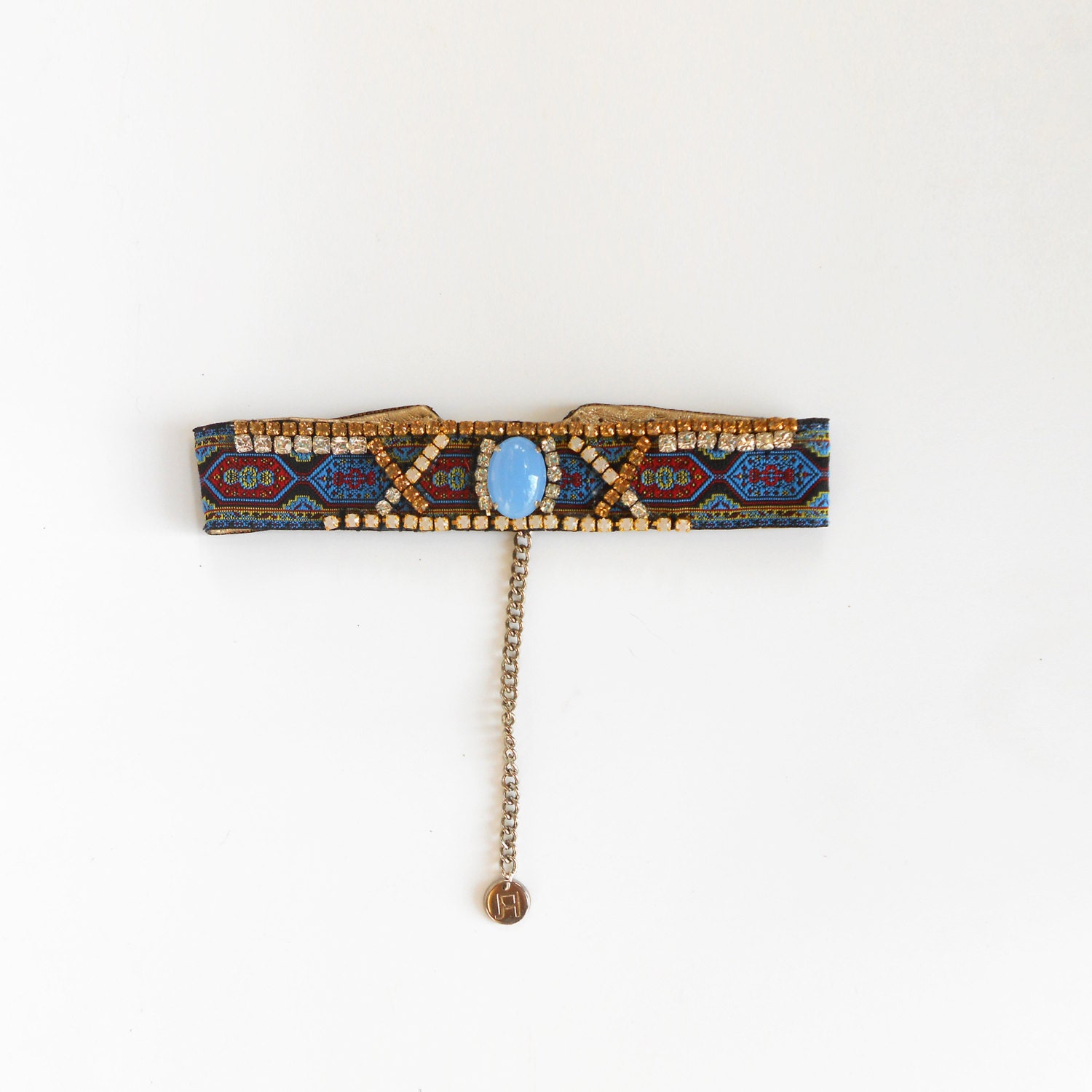 Bohemian Choker Necklace Hippie Choker Necklace by JewelryLanChe