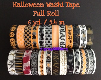 Halloween Washi Tape, Many Designs, Your Choice of 1 Roll, 6 yd/ 5.4m, Planner Decorations, Scrapbooking, Cardmaking, Recollections