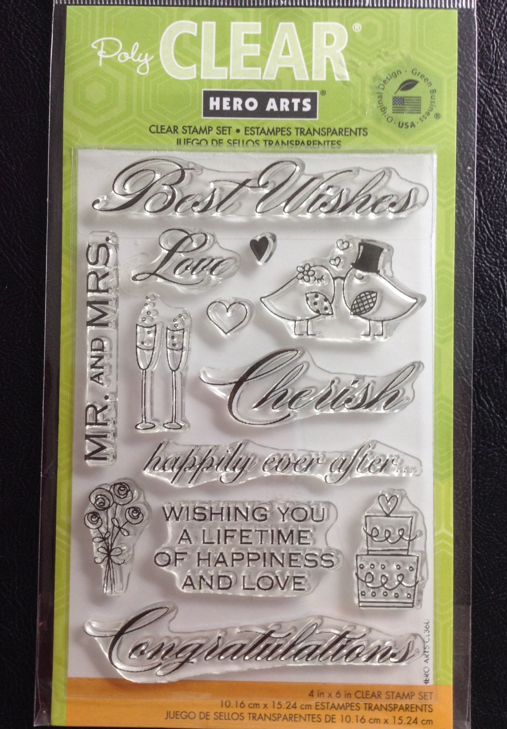 Set of 13 Clear Stamps, Wedding Theme, Anniversary, Love, Scrapbooking