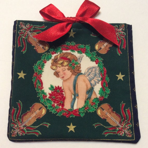 christmas angels fabric gift bag christmas gift bags christmas angels fabric gift bag christmas gift bags