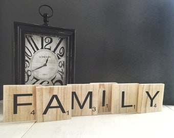 Family Wall Decor scrabble wall art | etsy Family Wall Decor scrabble wall art | etsy