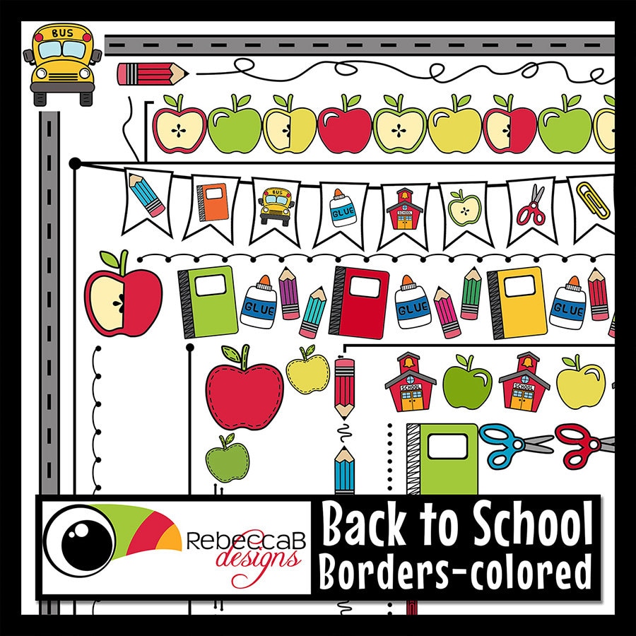 back to school clipart borders - photo #17