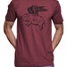 Flying Pig T Shirt Funny Bacon Tee Piglet Shirt Pig Shirt Funny Graphic Tees Cool Graphic Tees Pigs Country Farm Tshirt Gift For Him Size L