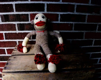 Vintage sock monkey | Etsy