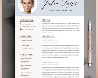 Creative Resume Template CV Template Instant Download