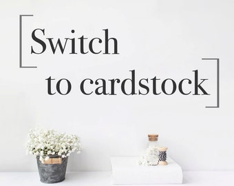 Switch to 65lb Cardstock Paper - Will swap out all of your guest book pages for card stock - Only need to purchase 1 per book