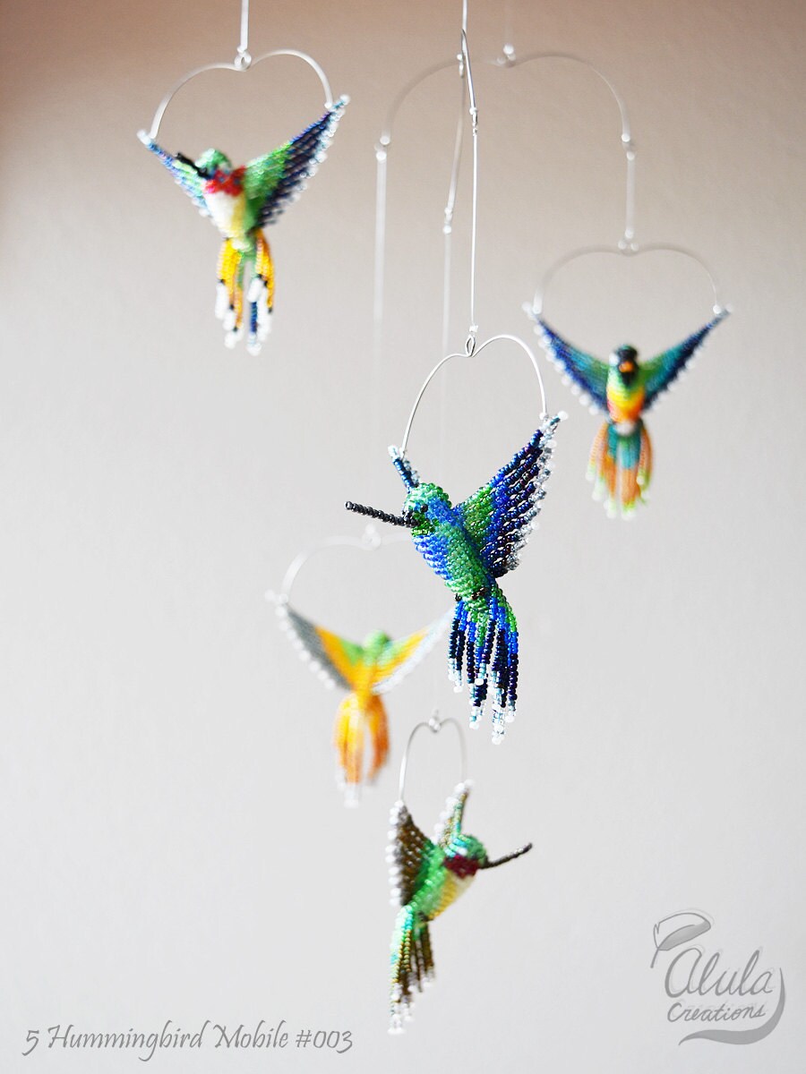 beaded bird mobile hummingbird mobile bird room decor bird beaded bird mobile hummingbird mobile bird room decor bird